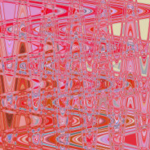 Cool Abstract Red and Pink Retro Zigzag Waves