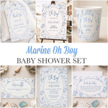 Oh Boy Marine Baby Shower Collection 