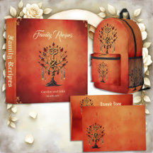 Golden Tree of Life with Red Gemstones