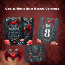 Crimson Winged Heart Wedding Collection