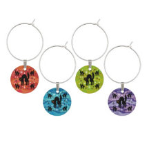 Black Cat Wine Charms