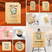 Cute Floral Little Cuctie Kawaii Baby Shower