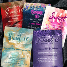 Sweet 16 Birthday Invitations