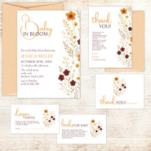 Baby in Bloom Autumn Baby Shower