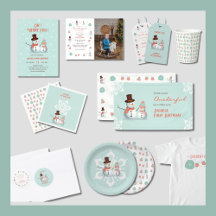 Snowman Winter Wonderland Birthday Theme