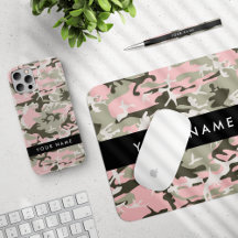 Pink and Green Camouflage Black Collection