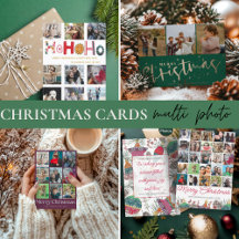 Christmas Greetings Photo Collage Collection