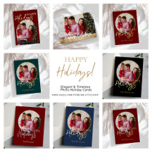 Elegant Photo Holiday Cards