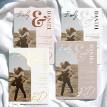 Photos bold names script arch wedding