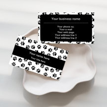 Black Paws Business Cards Collection