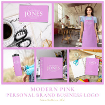 Personal Brand Business Logo - Modern Pink