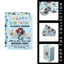 Black Mermaid Birthday Party Supplies