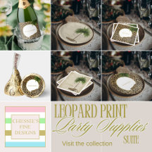 Leopard Print Party Stationary And Supplies