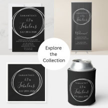 60 Fabulous Birthday Party Supplies Black Silver