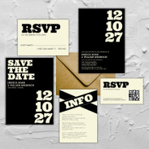 Sophisticated Black Ecru Wedding Collection