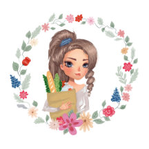 Girl with Groceries