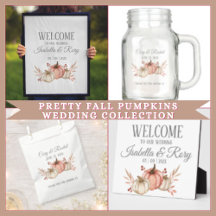 Pretty Fall Pumpkin Bouquet Wedding Collection