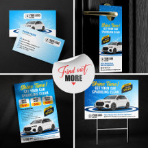 Blue Car Wash Auto Detailing Auto Cleaning Waxing