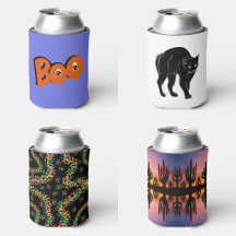 Can Cooler Sleeves With Retro Pop Art Designs 