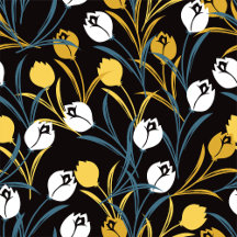 Elegant Tulip Floral Pattern 