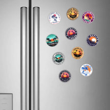 Florida Beach Towns Magnets Souvenir