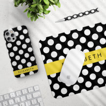Polka Dot Pattern, Yellow - Home Decor Collection