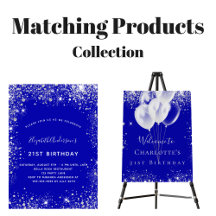 Birthday party - royal blue