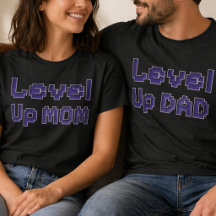Level Up Parents - Matching Gamer Couple Gifts