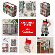 Classic Vintage Christmas Plaid Pattern