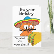 Birthday Cards Señor Gato and Friends!