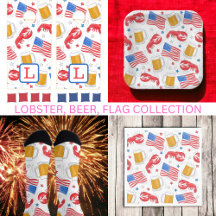 Lobster, Beer, Flag, Stars