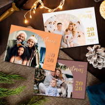 Christmas Foil photo cards