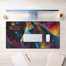 Computer Mouse Mat: Cosmic Avian Symphony