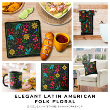 Elegant Latin American Folk Floral - Home