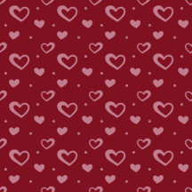 Burgundy wedding hearts