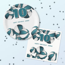 Basketball birthday celebration Teal