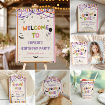 Colorful Whimsical Spooky Halloween Birthday