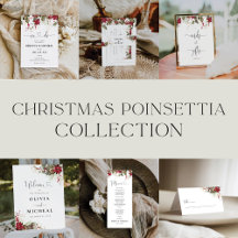 Christmas Red Poinsettia Collection