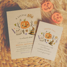 Little Boo Halloween Pumpkin Baby Shower