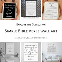 Simple Bible Verse wall art