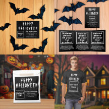 Black Halloween Business Supplies