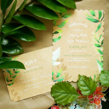 Rustic Botanical Pattern Wedding