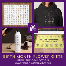 BIRTH MONTH FLOWERS Floral Aesthetic Mom Gifts