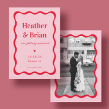 Pink and Red Retro Wedding Collection