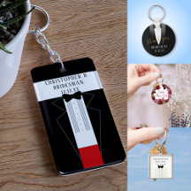 Bridal Party Wedding Favors Keychains