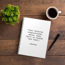 Custom Quote Notebook