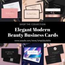 Elegant Modern Beauty Business Cards