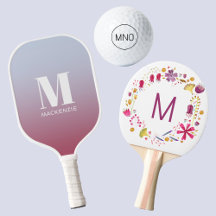 Monogram Initial Personalized Sports and Games