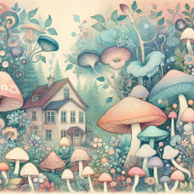Cottage Core Whimsical Village