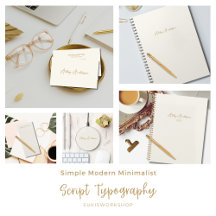 Simple Modern Minimalist Script Typography